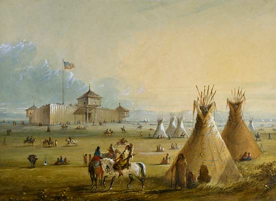 Exterior of Fort Laramie