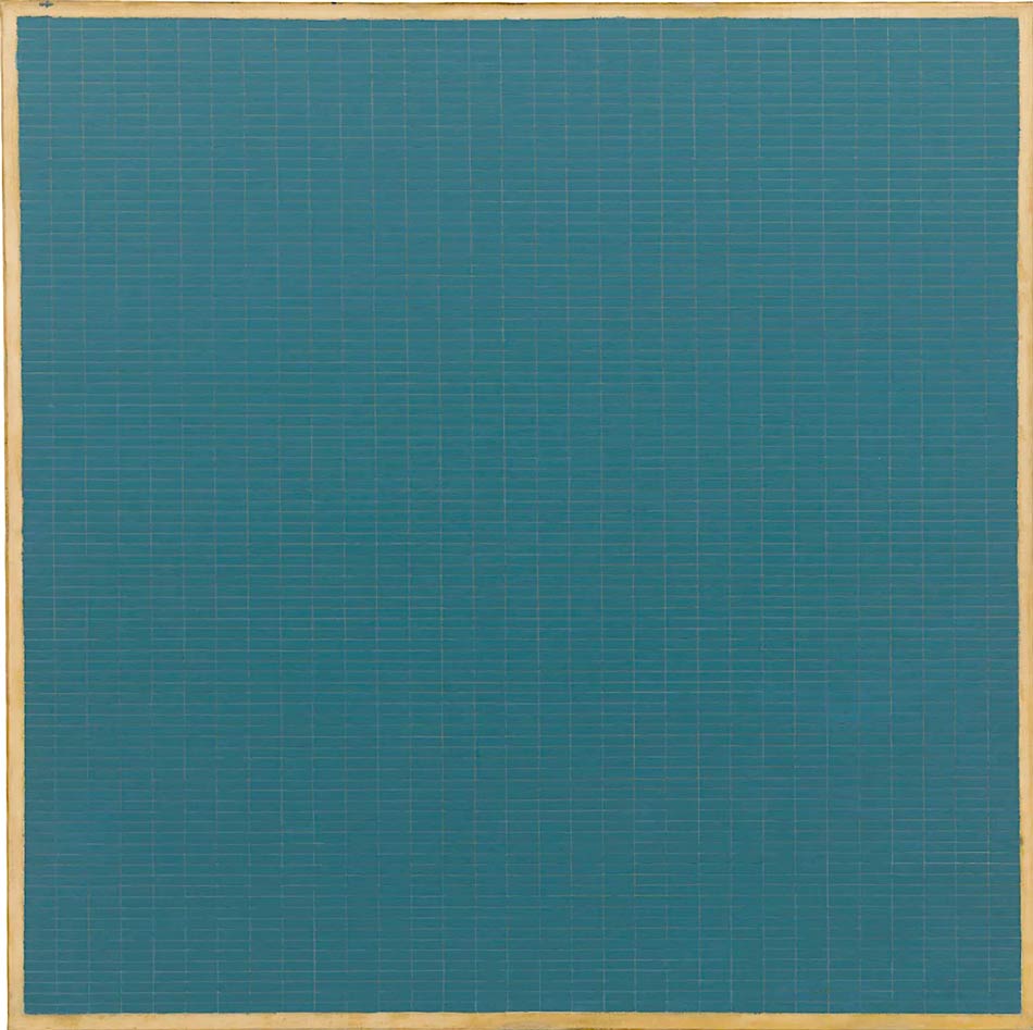 Night Sea, 1963, by Agnes Martin.