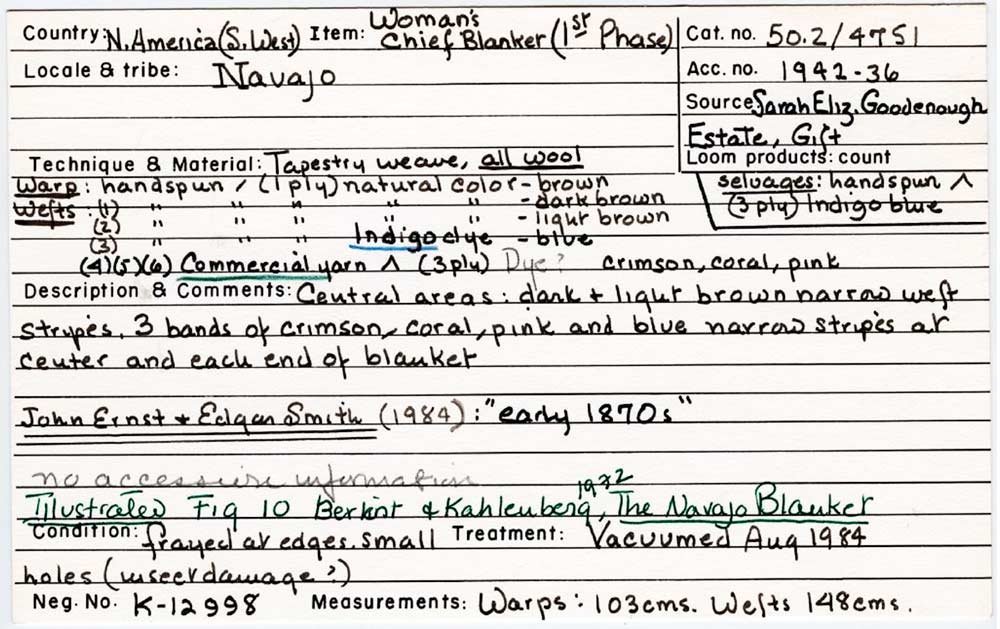 Goodenough First Phase catalog card