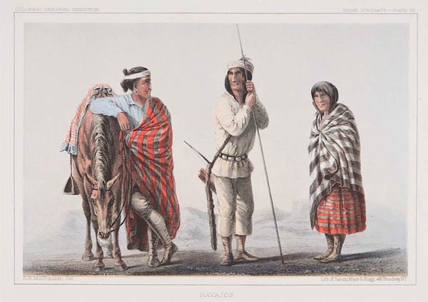 Navajos, by Heinrich Balduin Möllhausen