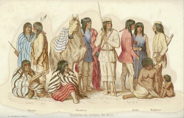 Indigenous People of Northern New Mexico, by Heinrich Balduin Möllhausen